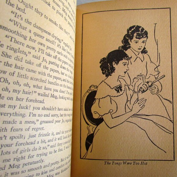 LITTLE WOMEN BOOK by LOUISA MAY ALCOTT, VINTAGE 1935 HC, WHITMAN #2134 ABRIDGED - Picture 6 of 11